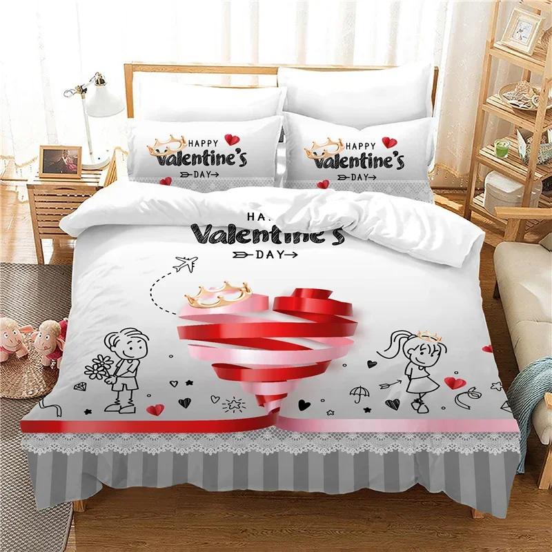 Nuovo Set Biancheria da Letto Stampa Serie Semplice Moderna Tessile per la Casa Biancheria da Letto Tessuto in Microfibra Biancheria da Letto Carino Singolo 140x210cm Copriletto