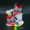 Pantofi copii Astro Boy, modele primăvară și toamnă, pantofi cu lumini cu proiecție laser, suprafață din piele cu nasturi, pentru copii mici și preșcolari