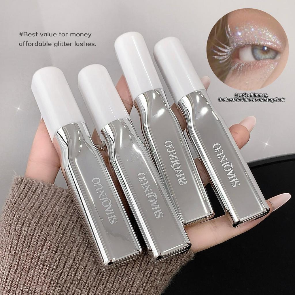 CROSS SHAQINUO Diamond Light Mascara: Shimmering, Lightweight, Clump-Free Makeup with Fine Glitter for a Natural, Radiant Look.
