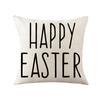 American Easter Pillow Linen Printed Pillow Hand-painted Rabbit Dwarf Pillow Cover Home Supplies