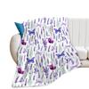 Super Soft Funny Butterfly Throw Blanket Cozy Fleece Fuzzy Plush Flannel Blanket for Travel Camping Living Room Sofa Decor Gift