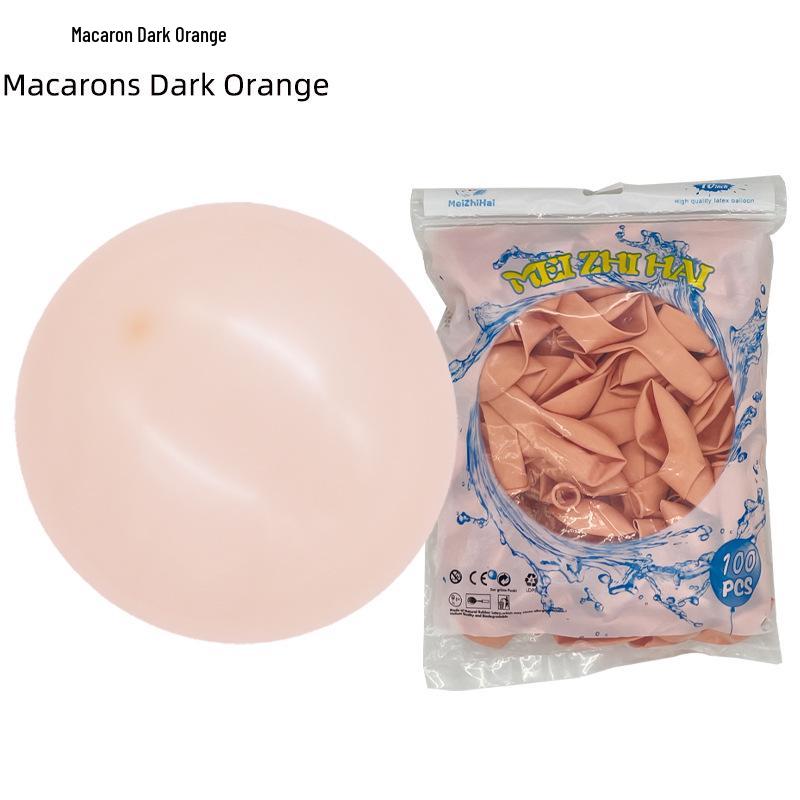 10" Thickened Macaron Balloon Set – Colorful Latex Birthday Decorations for Kids