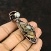 Evil Eye Plume Agate Copper Wire Wrapped Pendant Moonstone Copper Jewelry Handmade Pendant Moonstone Pendant Evil Eye Jewelry Gift For Mom