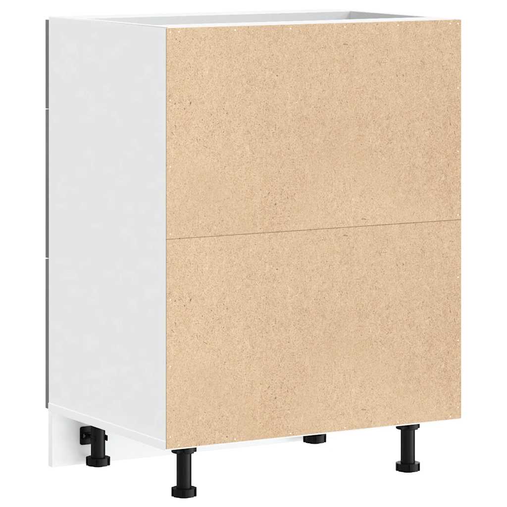 Lyon Kitchen Base Cabinet Grey Sonoma Wood Based Panel