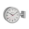 Dulton Double Face Small Wall Height Width Depth Clock, Silver, Clock, 205mm, 285mm, 90mm, S624-659SV