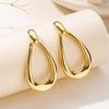 1 Pair Exquisite Geometric Drop Earrings - Zinc Alloy Dangle Earrings with Sophisticated Luxury Minimalist Design, Perfect for Daily Vacation Wear