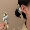 Traditionelle Fischförmige Haarspange Quasten Vintage Elegant Seitenhaarspange Kunstmuschel Karpfen Jahr für Jahr Pony-Clip Party