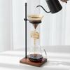 Kaffee-Dripper-Ständer mit verstellbarer Höhe Metall und Holz Pourover Kompakt für