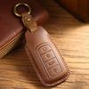 Genuine Leather Key Cover for Chery Tiggo 8 Plus Handmade Car Key Case with Kunpeng Design Durable and Stylish