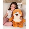Plush Dog Chubby Dog - GIPSY TOYS - 40 Cm Caramel