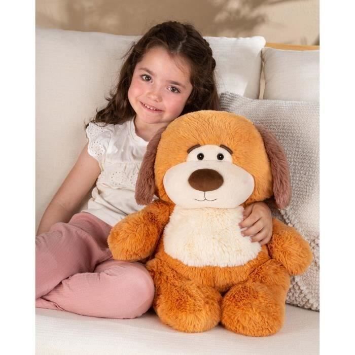 Plush Dog Chubby Dog - GIPSY TOYS - 40 Cm Caramel