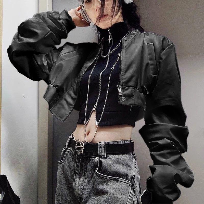 Harajuku Retro Coat Costume Spring Autumn Punk Gothic Jacket Sexy Rock Uniform Carnival Clothes Outfit Props