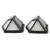 2 Pcs Solar Motion Sensor Light 4 Sided 100 LEDs High Brightness Waterproof Outdoor Solar Wall Lamp
