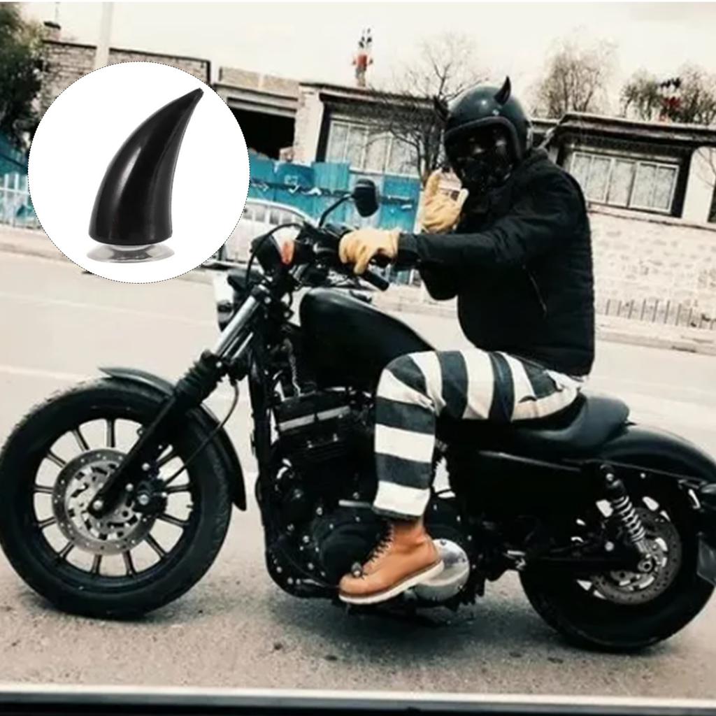 Motorcycle Helmet Devil Horn with Sucker Rubber Unique Universal Helmet Decoration Ornament