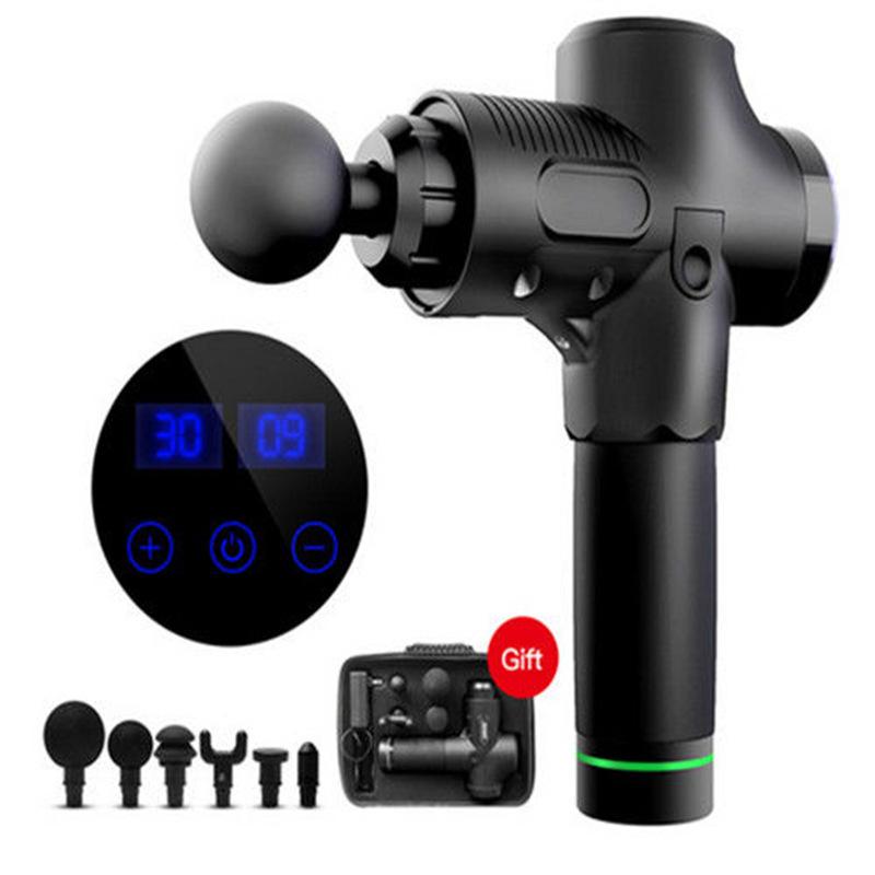 Electric Fascia Gun: 30-Speed Massager with 6 Heads for Full-Body Muscle Relaxation