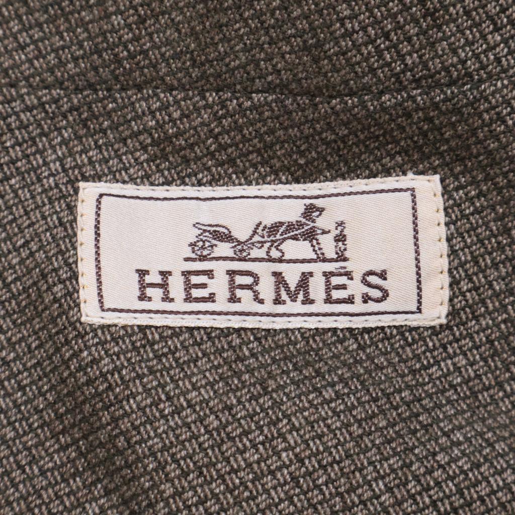 Hermes Authentic Japanese Knitted Silk Cashmere Tailored Jacket Jacket 52 TundraUsed