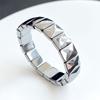 Terahertz Bracelet Bangle Rectangle Bead Hand Row Sparkle-Adjustable Wristband Natural Terahertz Stone Jewelry-Decor