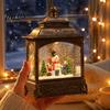 Tragbare Urlaubs-Nachtlicht-Weihnachts-Schneekugeln mit LED-Licht, Aufwärts-Kugel-Dekorationslaterne, Batterie-/USB-betrieben, wirbelnder Glitzer