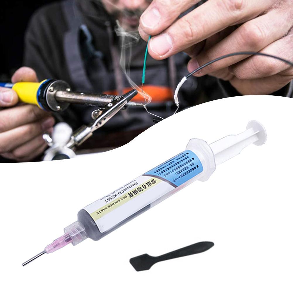 10CC Tin Solder Paste Noclean Leaded Sn63/Pb37 Syringe Liquid With 183