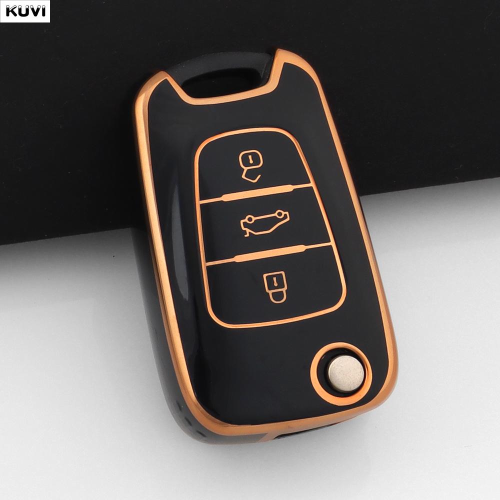 For Hyundai I20 I30 Ix20 Ix25 Ix35 Soft Tpu Car Folding Key Case Cover For Kia Sportage Rio 3 Soul Optima Ceed Pro K5 K2 Pride