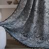French curtains retro style jacquard solid color beige small fresh curtains finished tassel semi-shading