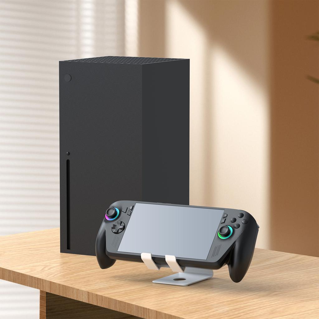 Metal Console Stand Holder Game Console Accessories Storage Bracket Portable Console Stand Base for Switch 2/Steam Deck