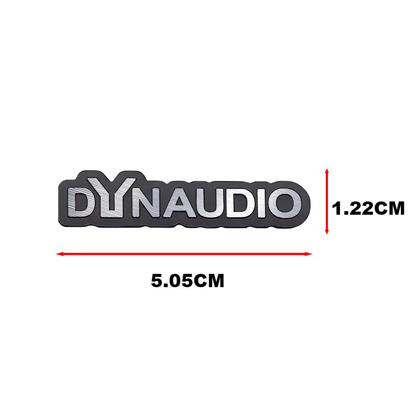 2/4/8PCS high-quality Metal Dynaudio logo car Hi-Fi Speaker audio Speaker Badge stereo Emblem sticker Auto styling accessories
