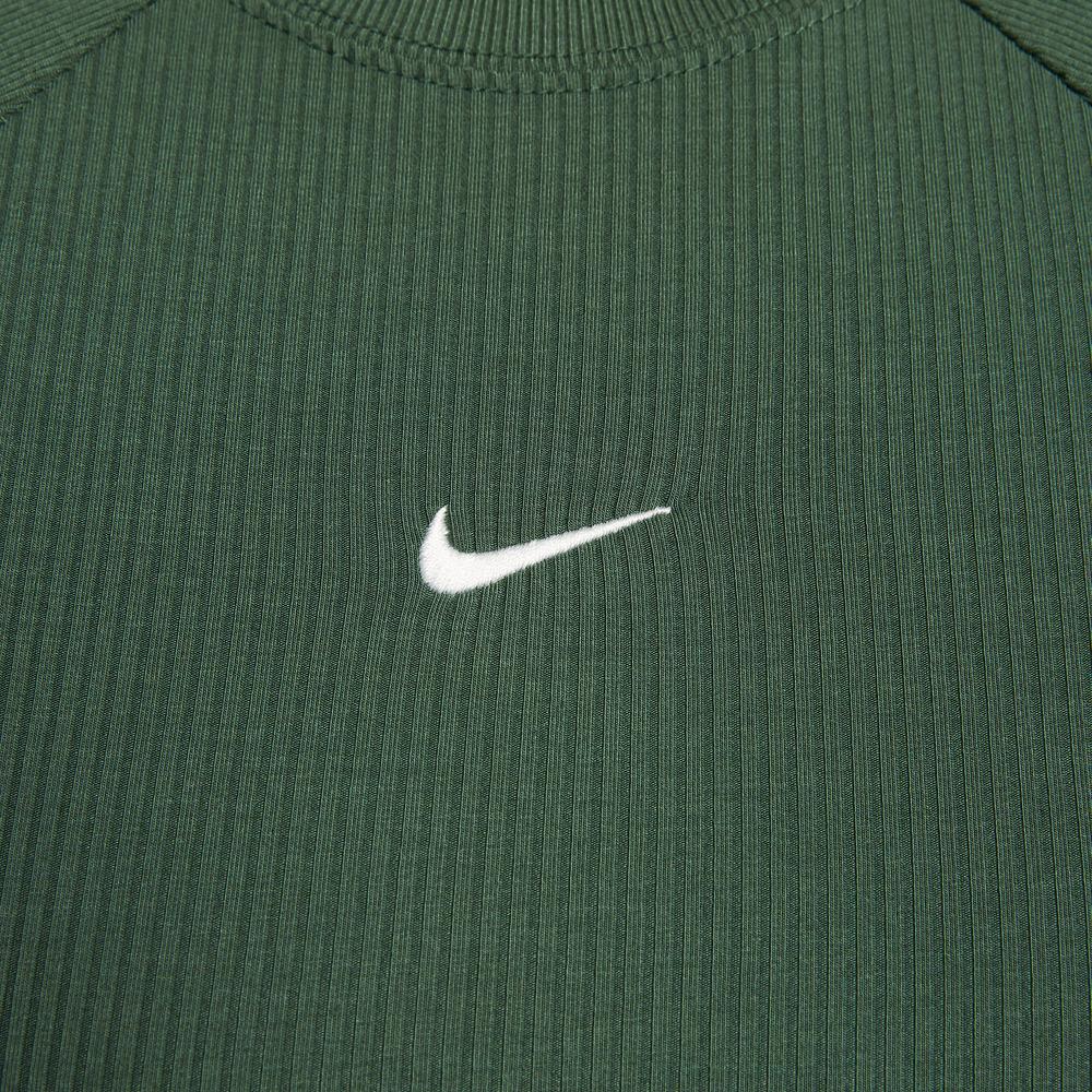 Nike As W Nsw Chill Knit Rib Solid Color Pullover Round Neck Sleeveless T-Shirt Women Tops IF0243323