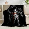 1PC Knightly Crusader Armor Flannel Blanket Gift, Suitable for Both Men And Women, Soft Ideal for Beds And Sofa, Birthday Or Christmas Gift