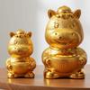 Gold Zodiac Horse Piggy Bank Creative Feng Shui Wealth Symbol Lucky Money Ingots Statues  Home
