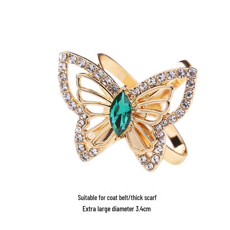Elegant Silk Flower Scarf Buckle: Versatile, Dual-Purpose Accessory for Shawls and Scarves
