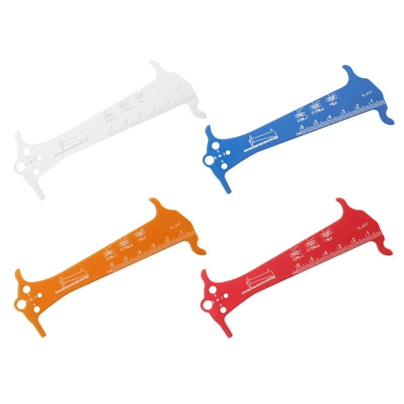Mountain Bike Chain Gauge Measurement Ruler Bike Wear Checker Indicators Bicycles Chain Repair Tool Easy to Use