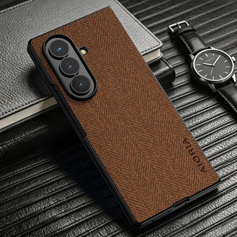 Case for Samsung Galaxy Z Fold 8 Fold8 Ultra 7 6 5 4 3 Luxury Textile Leather Phone Cover for Samsung Galaxy Z Fold 8 Case Capa