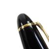 Very Good MONTBLANC Fountain Pen Meisterstück 147 Traveler Black Gold 14K Mens Used