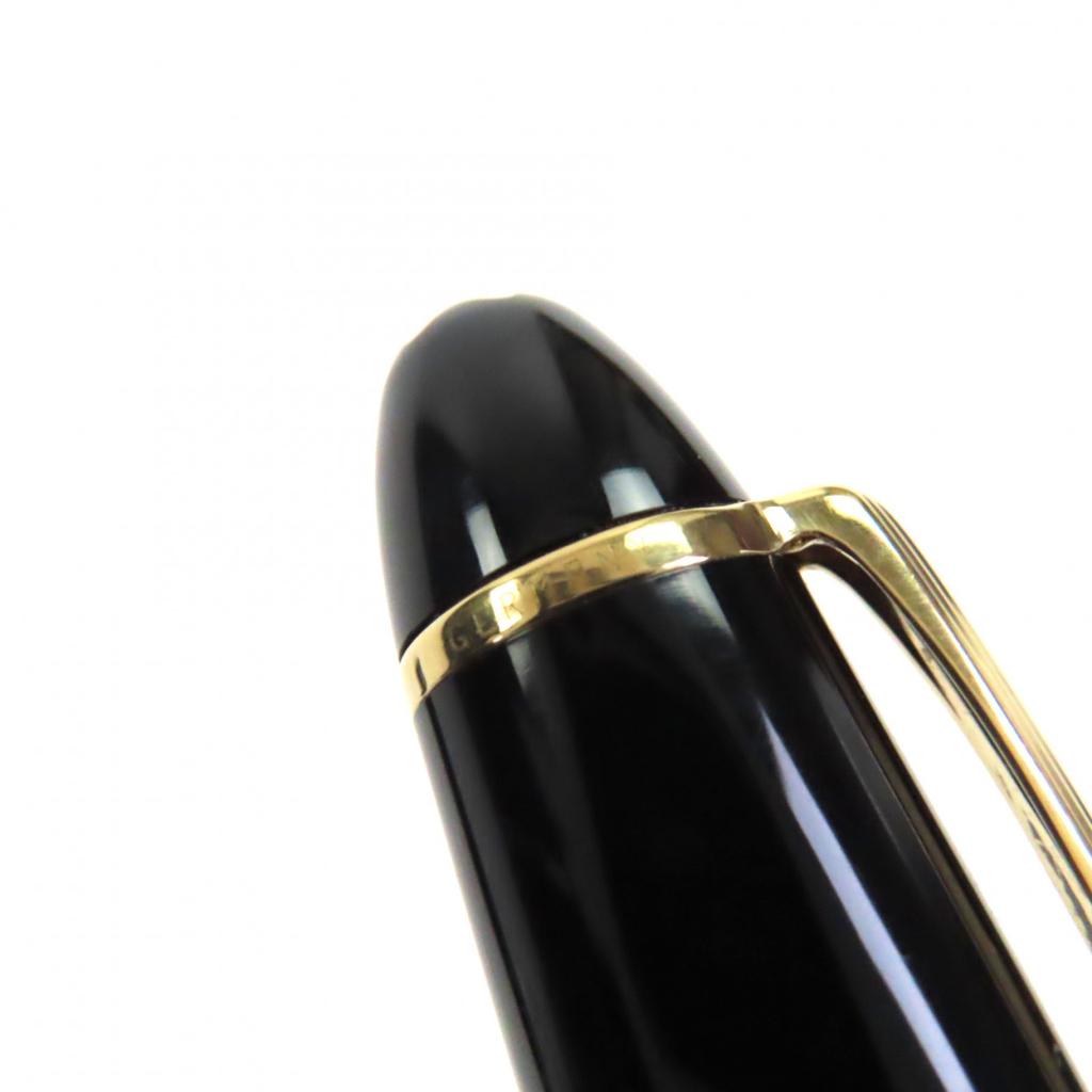 Very Good MONTBLANC Fountain Pen Meisterstück 147 Traveler Black Gold 14K Mens Used
