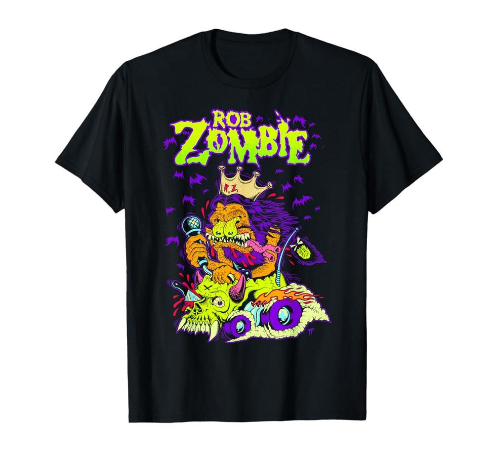 Винтажная футболка Rob Zombie – King Freak Тур Короткий рукав S–5XL IM0776 Унисекс XXXL