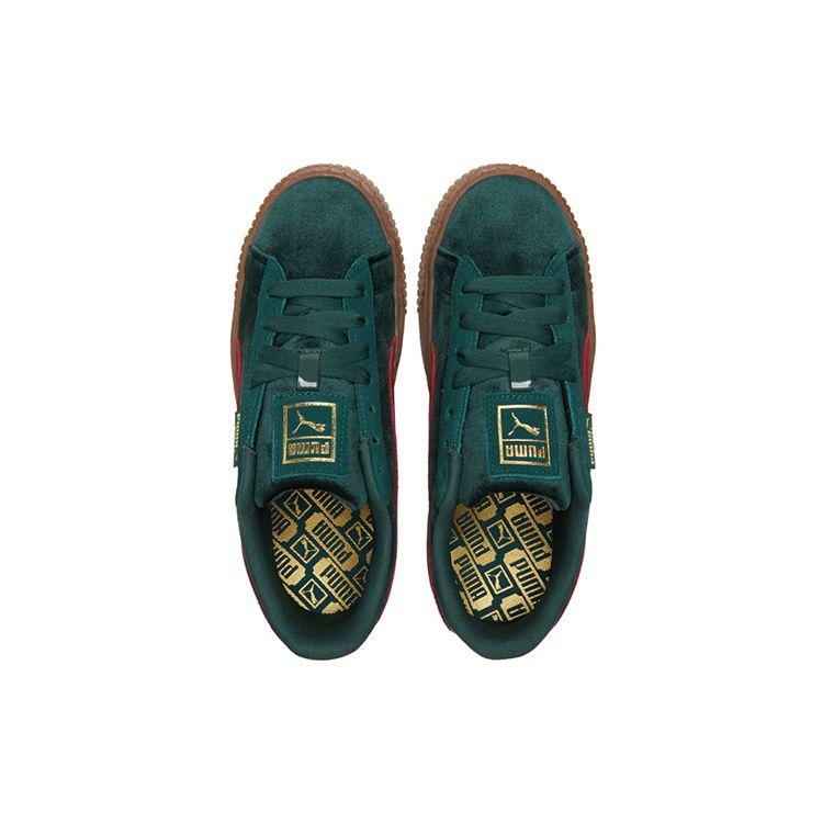 Puma Mayze Velvet Retro Low-Top Sneakers Women sneakers Green 373935-03