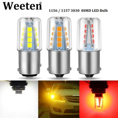 Auto P21W BA15S 1156 1157 8 Smd Led 3030 Auto Bremslampen Tageslampen Auto Schwanz Birne Auto Reverse Lampe