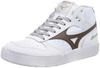 CITY WIND MID Size 2E Sneakers, White/Brown, 23.5 Cm,