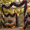 Gothic Style Maple Leaf Garland Lifelike Artificial Plant  Christmas Decor