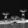 Modern Minimalist Roman Column Glass Candlestick, A Romantic Candlelight Dinner Decoration European Living Room Ornament