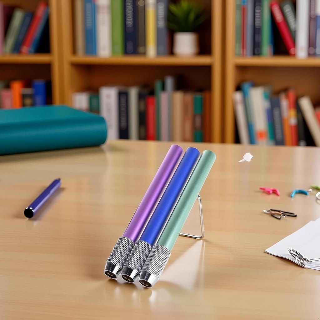 3Pcs Random Pencil Extender Holder,Metal Pencil Lengthened Extender Holder Holders and Pen Holders Desk Supplies Holders and Dispensers