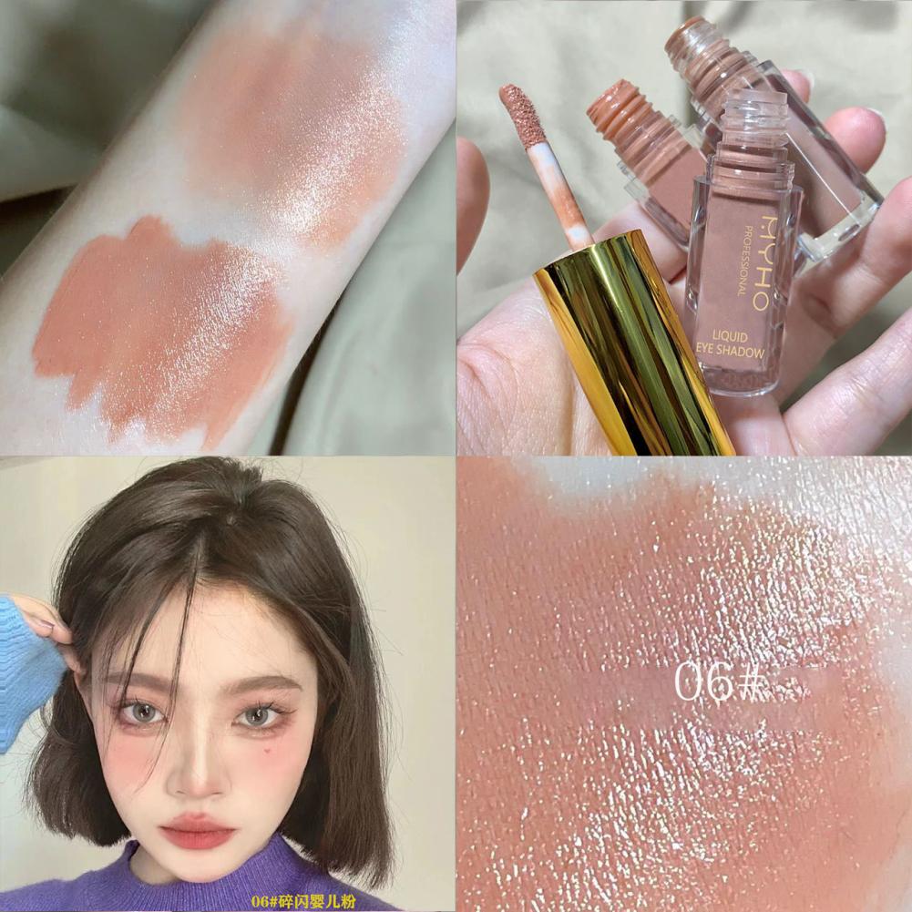 

Жидкие тени для век с перламутровым блеском, долговечные водостойкие жидкие тени для век