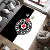 Tapis logo Partizan pour Salon Chambre Maison Décoration Canapé, Tapis de Sol Antidérapant pour Jeux d'Enfants
