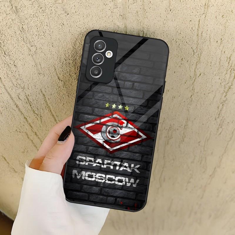 

Russian Spartak Moscow Football Phone Case For Samsung S30 S23 S22 S21 S20 Fe S10 E S9 Note 20 10 Pro Ultra Plus 5G Glass Cover Samsung S9
