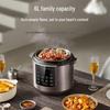 Supor 6L Multifunctional Electric Pressure Cooker with 304 Steel Pot and Intelligent Preset.