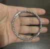 Real Silver Classical Argyle Pattern Open Bangle For Man Woman S925 Sterling Sliver Fashion Style Bracelet Jewelry