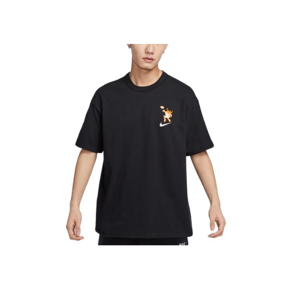 Nike Sportswear Loose Fit Cotton Pullover Short Sleeve T-Shirt Men Tops Black HJ3953-010