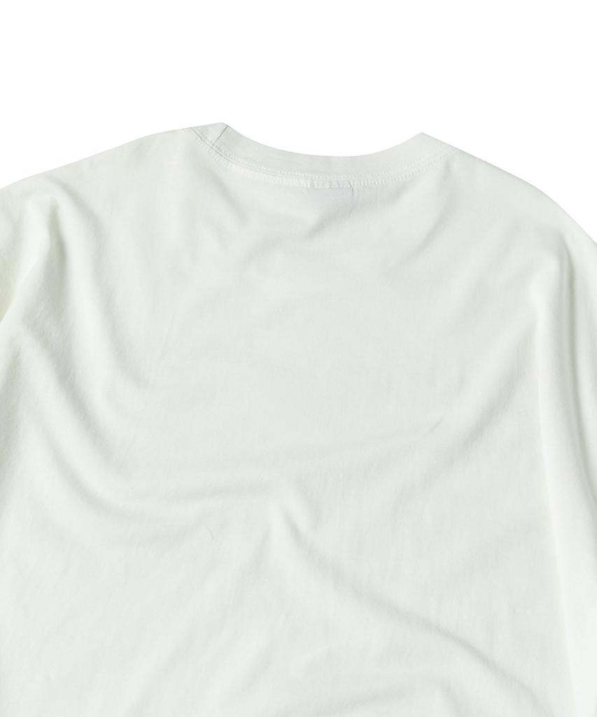 TRAVEL Culture House Pigment Short Sleeve T-Shirt Cream