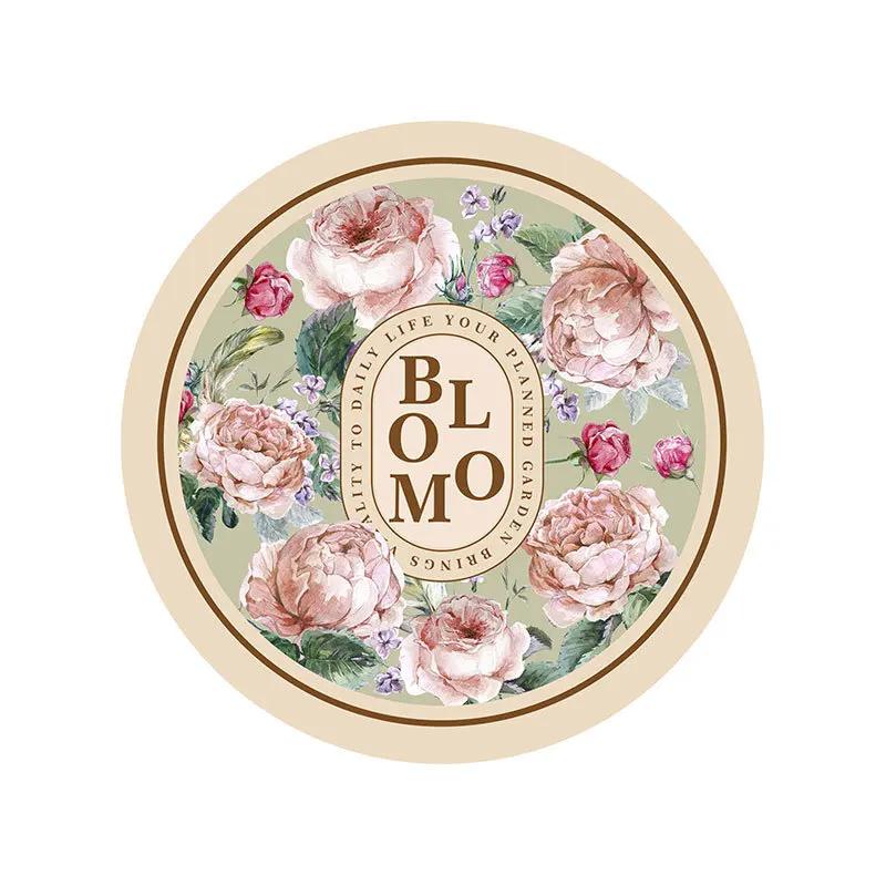 

Elegant American Style Floral PU Leather Placemats Heat-Resistant Waterproof Durable Table Mats Dining Room Kitchen Rectangle or Round